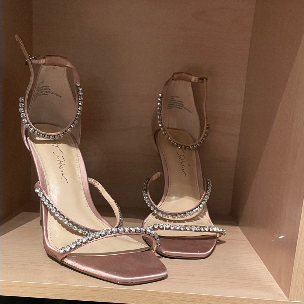 Betsey Johnson Pink Rhinestone Heels